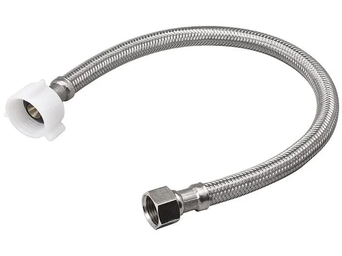 Furtunul împletit cupc - 3/8 filet de compresie feminin X 7/8 Furtun de toaletă filet femelă