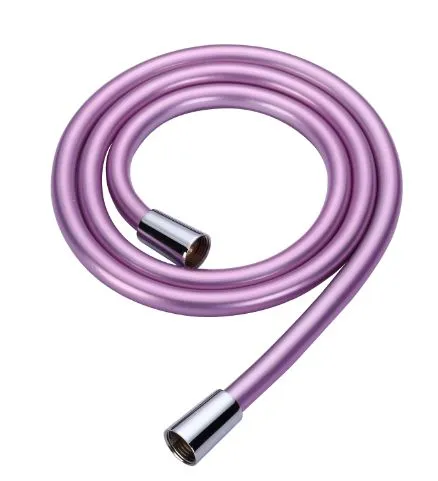 PVC High Quality Shiny Smooth Shower Hose 60 Inches With Anti-twist Fitting WRAS Certification